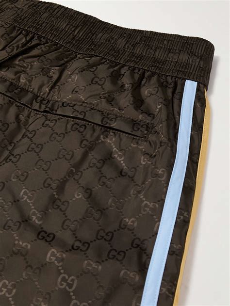 gucci straight leg swim shorts.